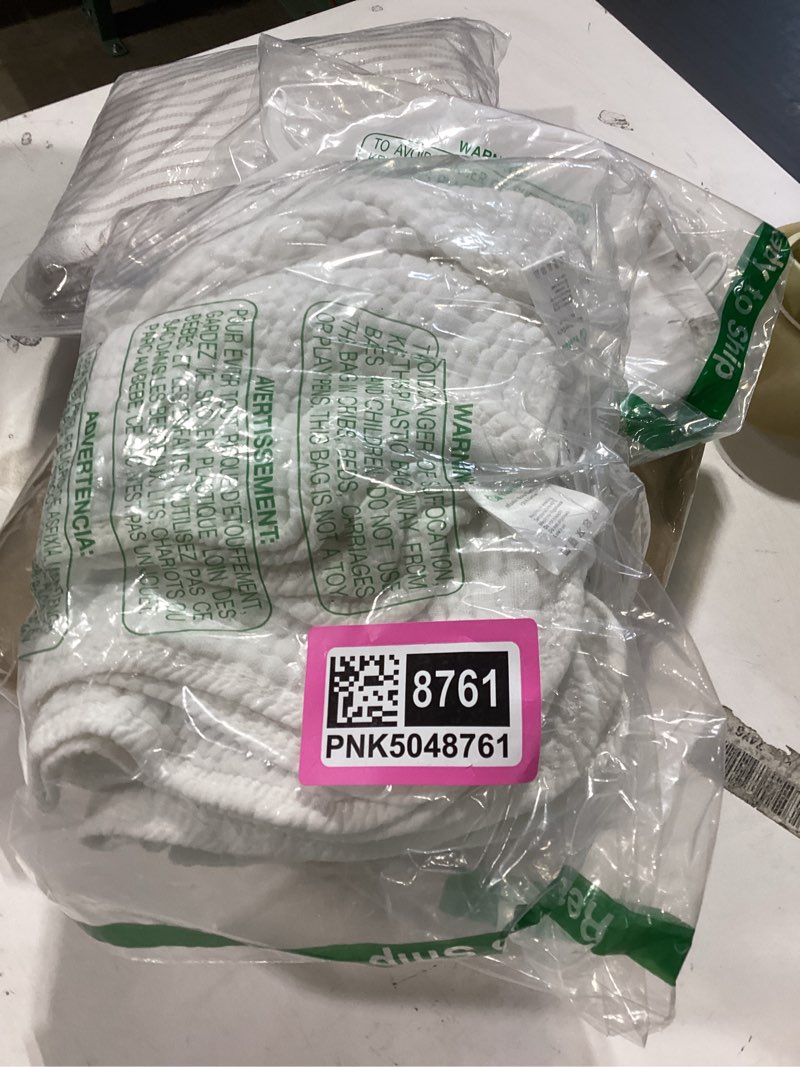 Condition photo showing As Is for yoofoss muslin burp cloths for baby 10 pack 100% organic cotton baby washcloths for boys girls large 20''x10'' super soft and absorbent white