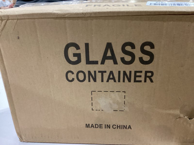 Condition photo showing New/Like New for 5 Pack 30oz Glass Meal Prep Containers - 2 Compartment Glass Food Storage Containers with Lids, Airtight Bento Boxes, Oven, Freezer & Dishwasher Safe 2 Compartments