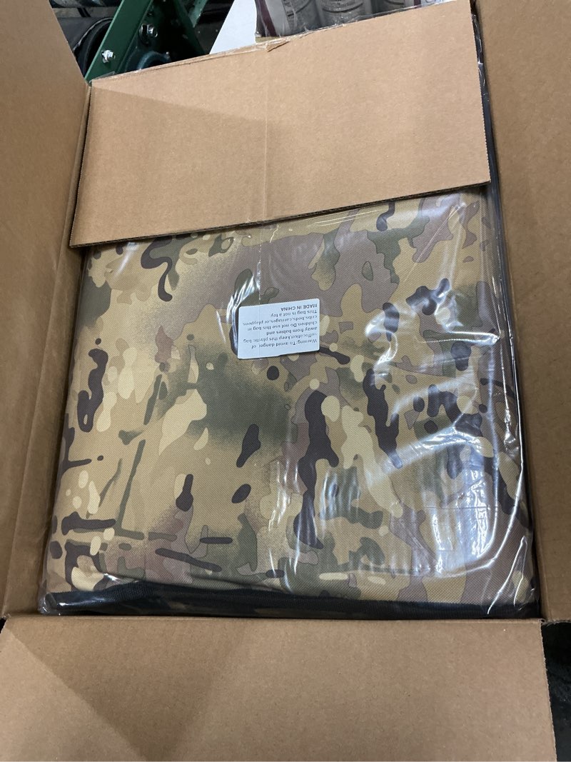 Condition photo showing New/Like New for double utv gun bag rack - heavy duty waterproof design for all-weather protection with thick foam padding, secure and durable, ideal for outdoor gear, secure storage on utv camo basic