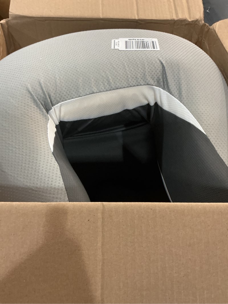 Condition photo showing Good Condition for reading pillow for sitting in bed, 22”h back pillow for sitting up,lumbar rest & neck support bed pillows,backrest bed chair with arms for reclining,gaming,resting,watching tv in couch or floor grey&white