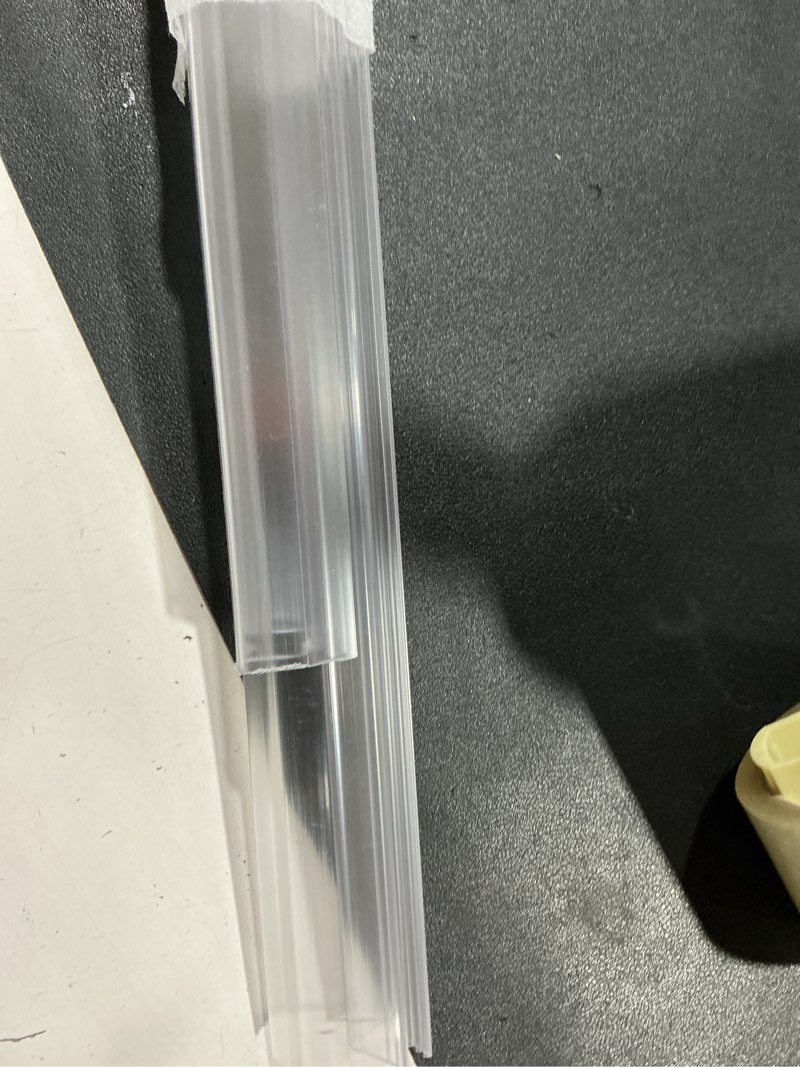 Condition photo showing Good Condition for sliding shower door bottom seal, 2 pcs 3/8" x 36" sliding shower door sweep for 3/8inch glass, frameless glass door seal strip stop shower leaks and create a water barrier for 3/8" glass