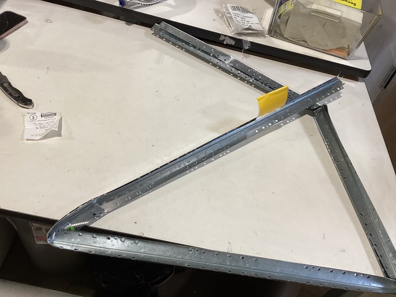 Condition photo showing As Is for clarkdietrich 1.25-in x 9-ft quicksilver metal 90 degree corner bead item #11816 | model #00751361490152
