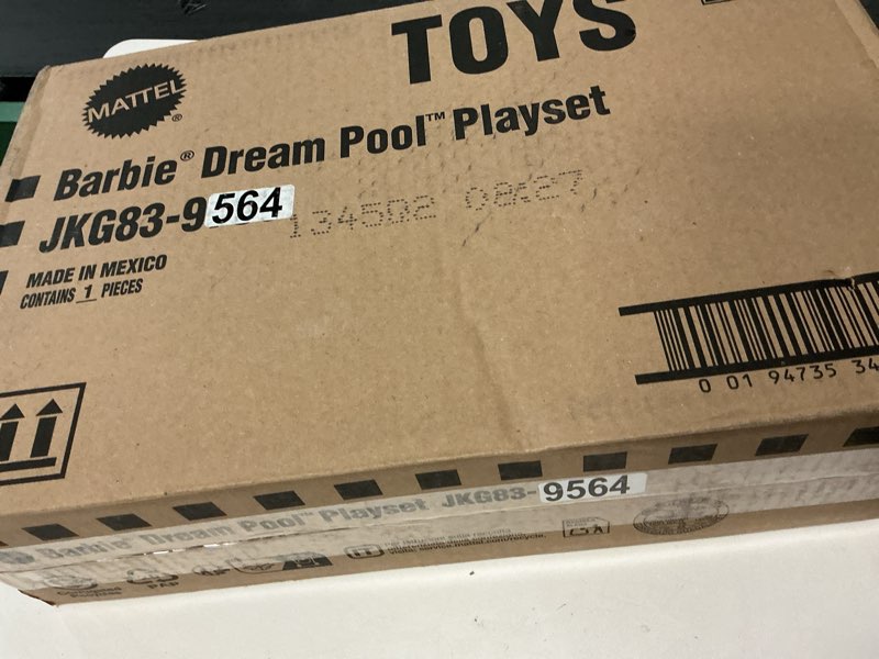 Condition photo showing New/Like New for Barbie Dream Pool Playset with 6 Play Areas, Including Slide & Bubbling Hot Tub, Plus 20+ Accessories Like Pet, Floaties & More