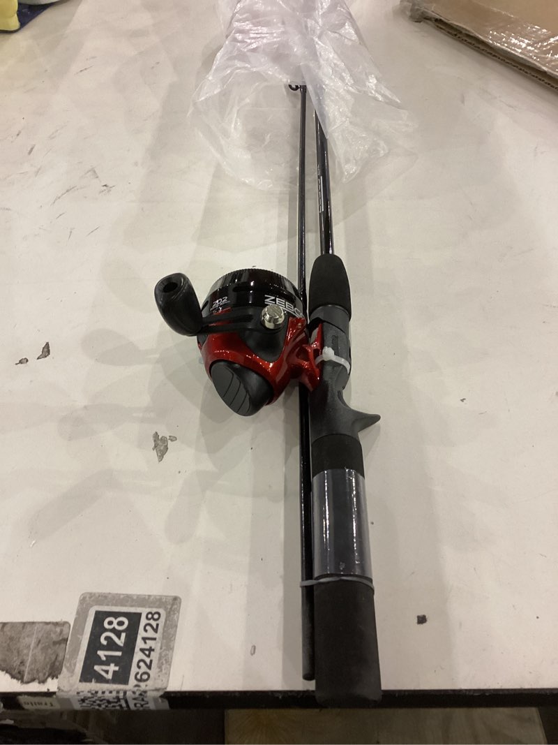 Zebco 202 Spincast Reel and Fishing Rod Combo, 5-Foot 6-Inch 2-Piece Fishing Pole, Size 30 Reel, Rig