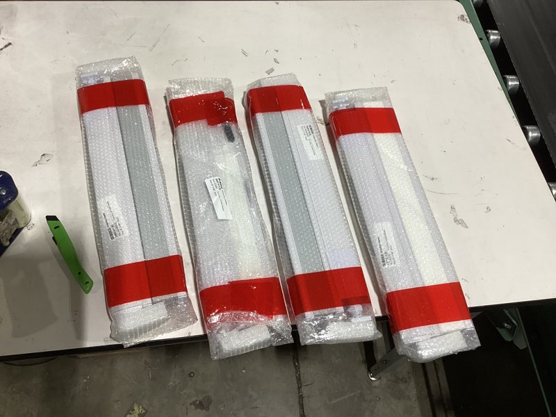Condition photo showing New/Like New for no drill cellular shades for indoor windows, thermal insulating & noise reducing honeycomb blinds, free stop cordless blackout shades, white, 26 1/2" w x 64" h 26 1/2"w x 64"h white(blackout)