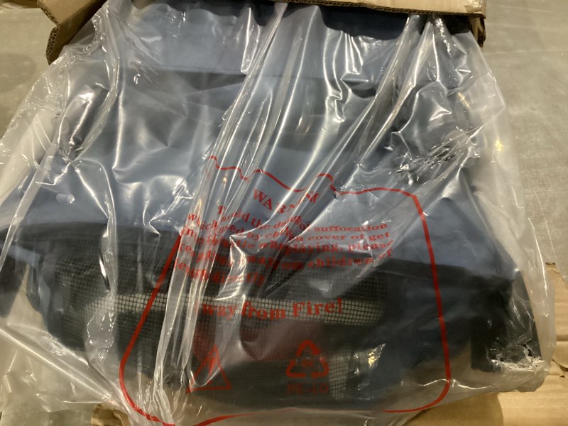 Condition photo showing New/Like New for sweetcrispy 3 wheels pet stroller for small dogs and cats, foldable dog stroller with mesh windows, storage basket and cup holder, lightweight & durable pet carrier for travel, outdoor use, blue blue 9.13*17.72*39.37 inch
