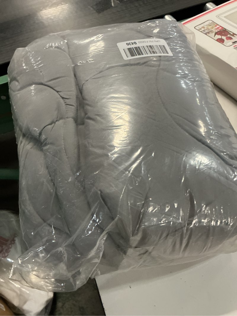 Condition photo showing Good Condition for SLEEP ZONE Mattress Topper Twin, Cooling Mattress Pad, Quilted Fitted Mattress Cover, Machine Washable Mattress Protector, Soft Fluffy Down Alternative, Deep Pocket 8~21 inch (Grey, Twin) Gray Twin
