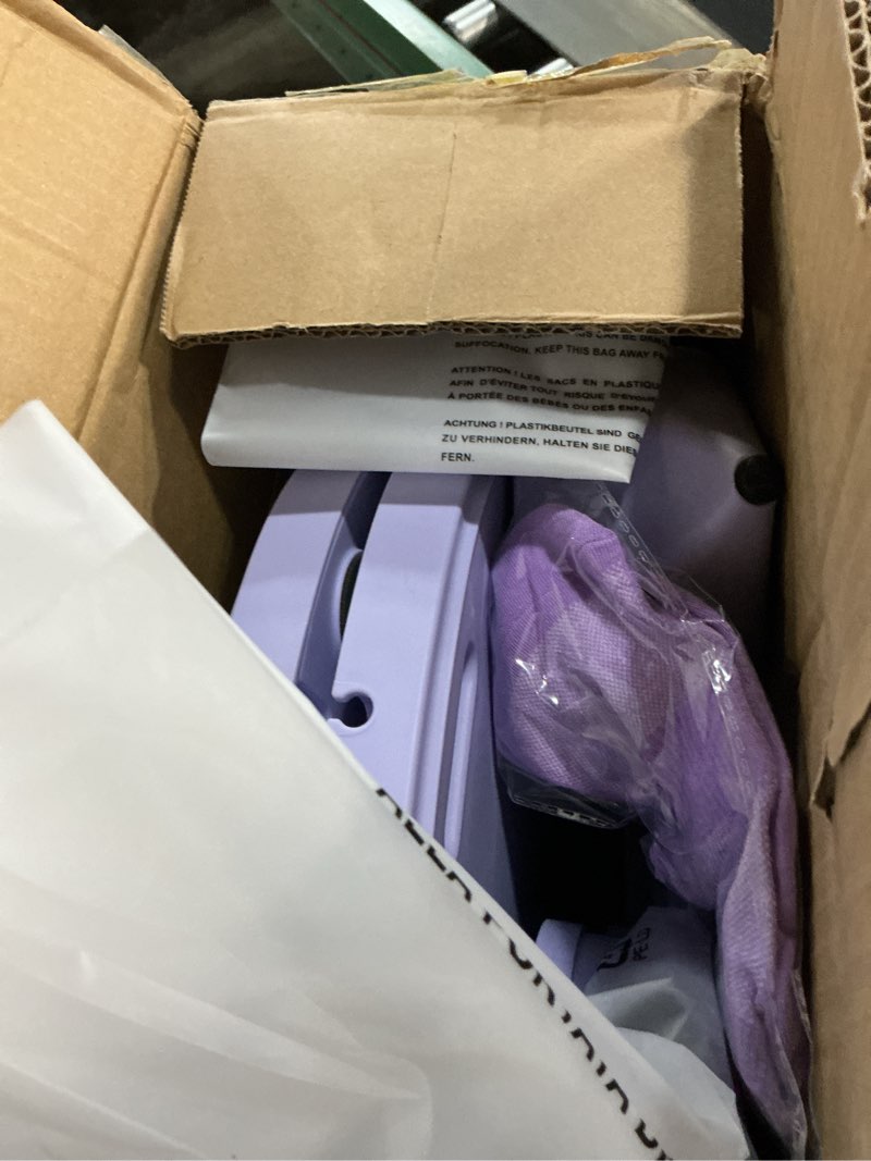 Condition photo showing New/Like New for pilates board, foldable pilates reformer set for home workout with timer, 6-in-1 multifunctional portable reformer pilates machine at home pilates equipment for fitness, exercise, abs, core training purple