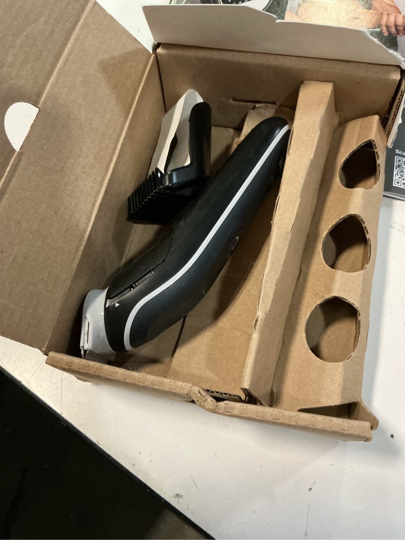 Condition photo showing As Is for braun body groomer 5 for men, bg5340, manscaping tool, skinshield technology, sensitive comb, lifetime sharp metal blade, body groomer for men, gray/white