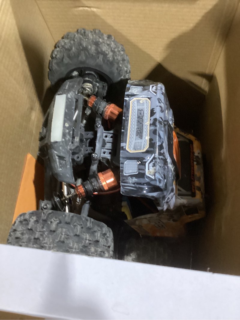 Condition photo showing As Is for DEERC H16R Brushless Fast RC Cars,1:16 52KM/H High Speed Remote Control Car,4X4 RTR All Terrains RC Monster Truck,Waterproof Off-Road Hobby Electric Vehicle Car Gift for Adults Boys,2 Li-ion Batteries