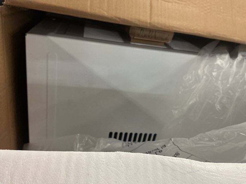 Condition photo showing As Is for 18,300 btu 230/208-volt window air conditioner cools 1000 sq. ft. with wi-fi and remote in white