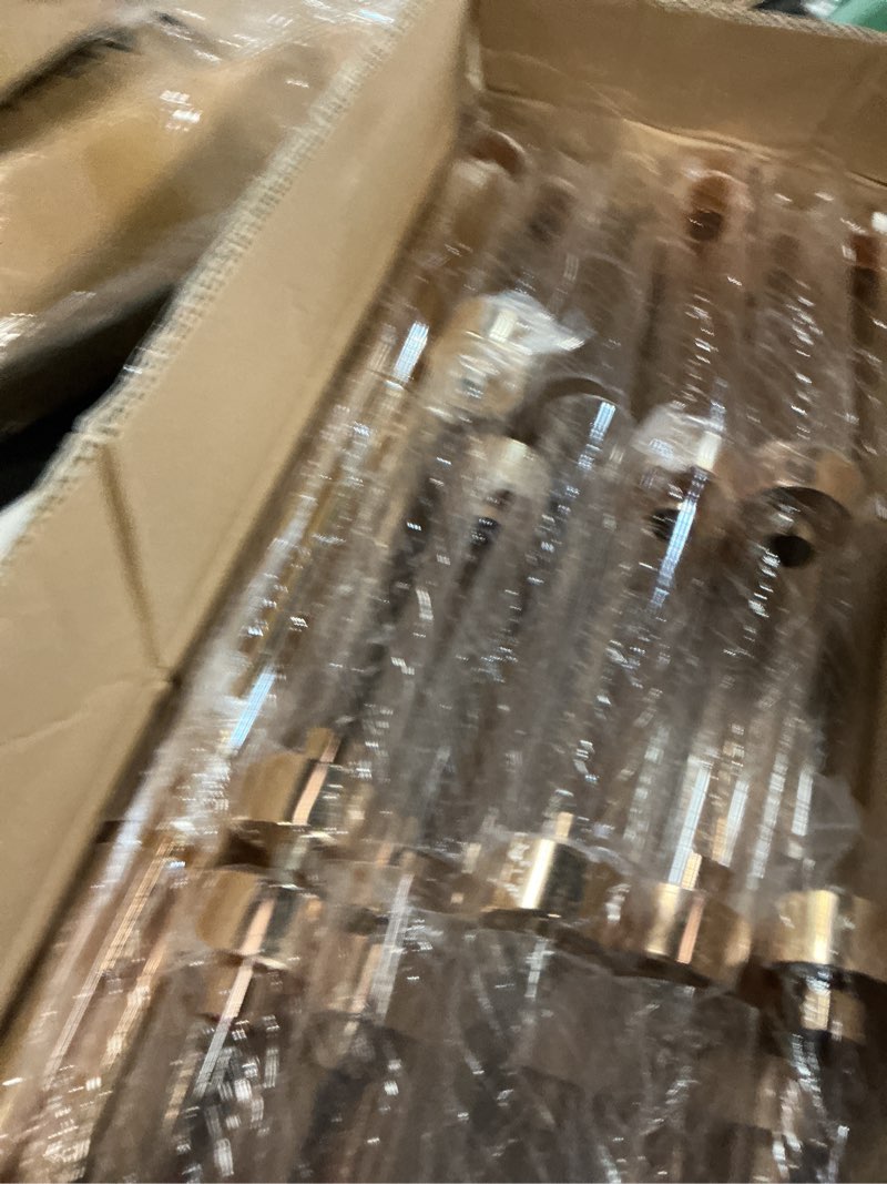 Condition photo showing Good Condition for suclain 10 set 3 arm candelabra centerpiece 33.8 inch candle holder gold candelabra metal floor pillar candlesticks for tables wedding home party decoration