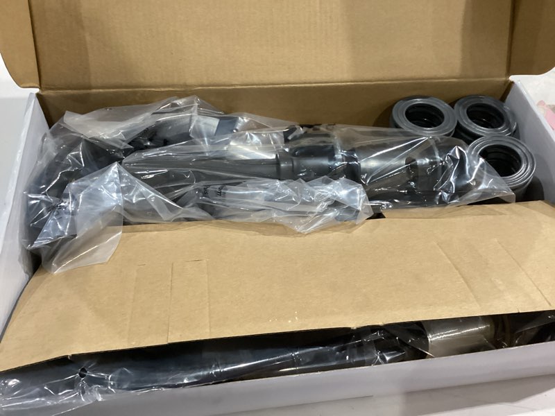 Condition photo showing As Is for better homes & gardens 8-inch widespread matte black bathroom faucet