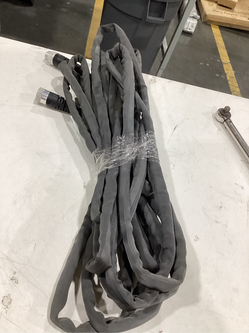 Condition photo showing As Is for zero-g 50ft water hose