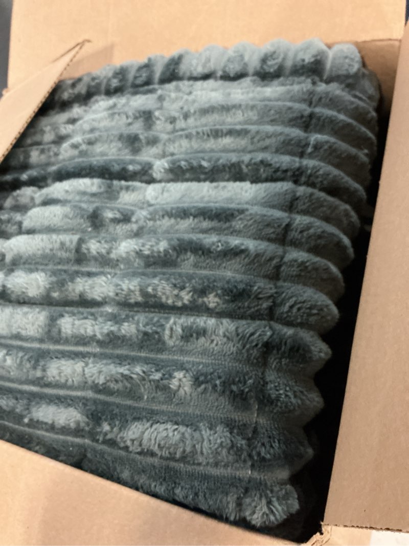 Condition photo showing As Is for smiry couch cover for dogs washable, non slip fuzzy pet couch covers for 3 cushion sofa pet friendly, thick soft sofa slipcovers cushion protector (dark grey, 27.6" x 59") dark grey 27.6" x 59"
