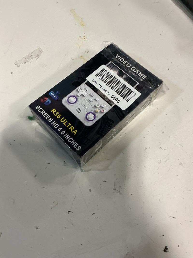 Condition photo showing New/Like New for R36 Ultra Retro Handheld Game Console-2025 Model with 128GB, 4-Inch IPS Screen, Over 30K Games Mini Video Games Console, Supports 23 Emulators, Linux-Based Retro Gaming Console (White)