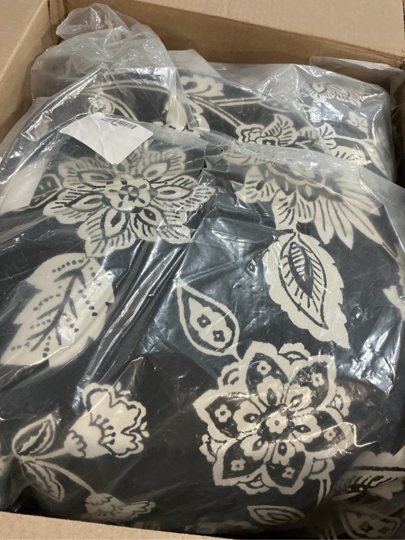 Condition photo showing Good Condition for arden outdoor deep seat cushion set, 24 in x 24 in, weather-proof, rain-proof, fade resistant patio cushion for chair, sofa, and couch ashland black jacobean polyfill ashland black jacobean 1 pack