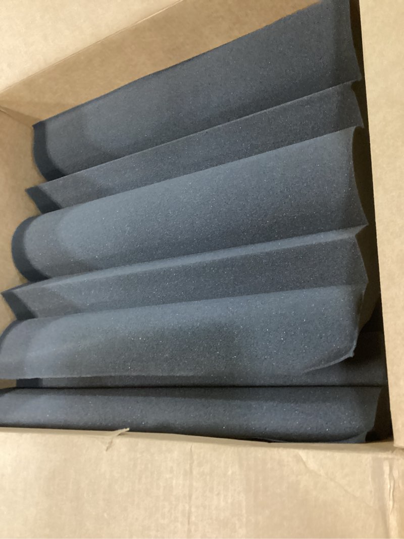 Condition photo showing Good Condition for acoustic foam bass traps -2 pack wall corner studio foam blocks 12\" x 7\" x 7\" low-frequency sound absorption material for home studio and theater etc. (12 pack, bass traps)