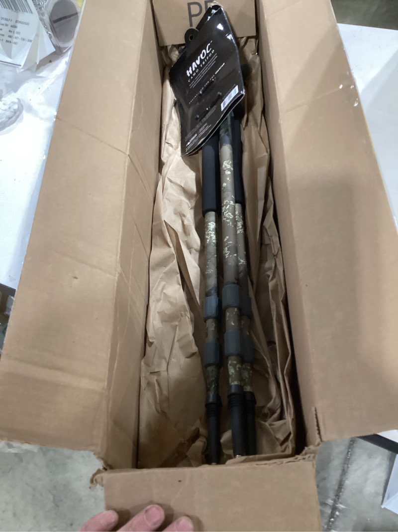 BOG Havoc Camo Tripod Shooting Rest with Lightweight Aluminum Construction, High Density Foam Grips,