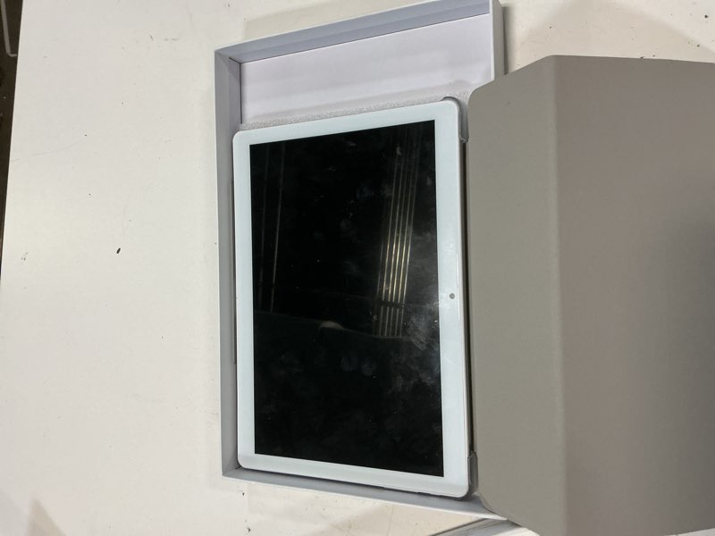 Condition photo showing Good Condition for 10 inch tablet android 13 tablets, 6+(10)gb ram 128gb rom 256gb expand, 1280x800 ips hd touch screen, google certificated, wifi, dual camera, bluetooth, 6000mah silver-(with leather case)