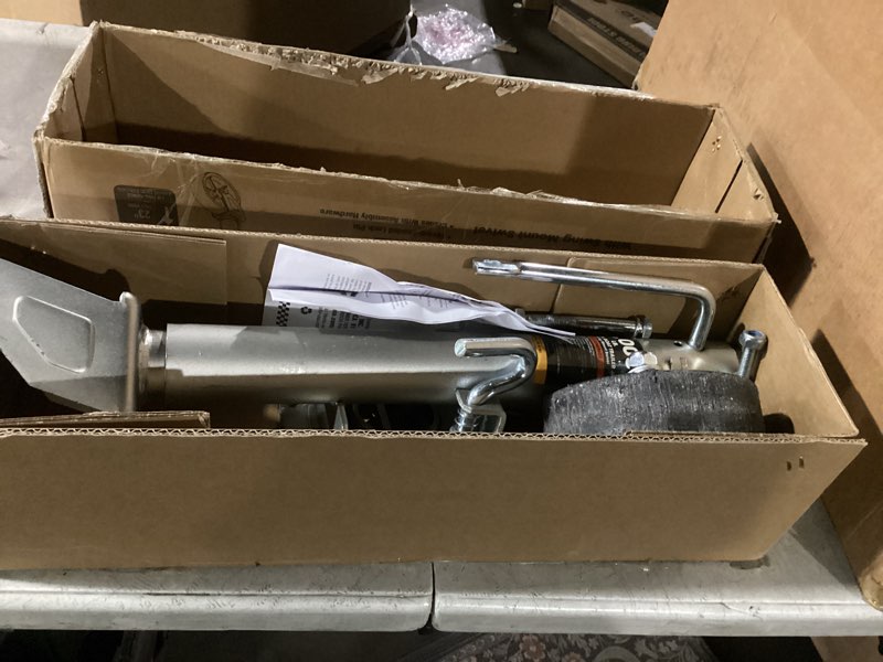 Condition photo showing As Is for BIG RED ATR39001R-1 Torin Boat Trailer Jack with Single Wheel (6 Inch): Swing-Back Bolt-On Heavy Duty Swivel Tongue Trailer Jack, 1000 Lbs. Capacity