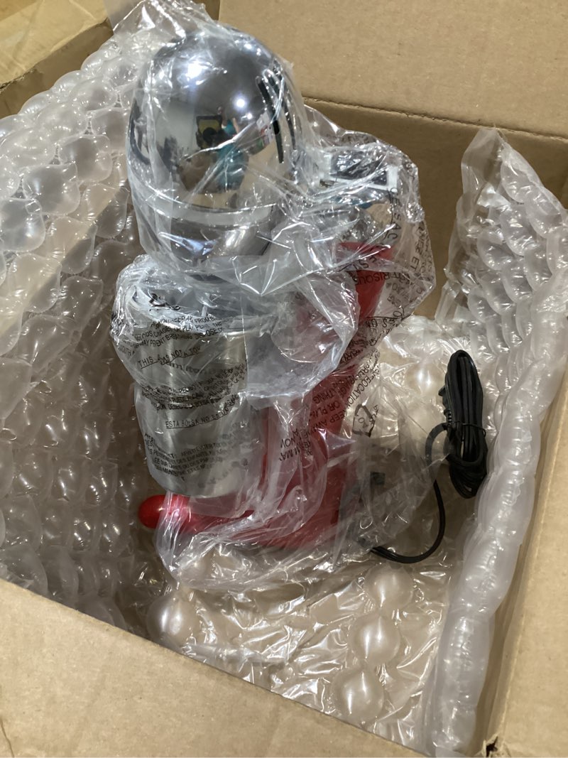 Condition photo showing Good Condition for hamilton beach drinkmaster electric drink mixer, retro milkshake maker & milk frother, 2 speeds, extra-large 28 oz. stainless steel cup, red red extra-large 28 oz. stainless steel cup
