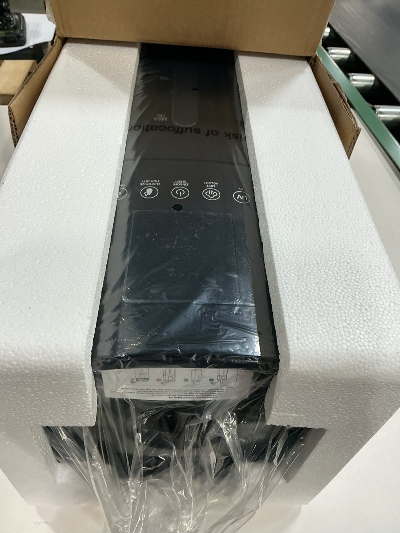 Condition photo showing Good Condition for 15L/4Gal Humidifier Large Room, 600mL/h Misting, 1200ft² Coverage, Auto Humidity Control, 72H Runtime, Top Fill, Aroma Diffuser, Sleep Mode, 12H Timer, Auto Shutoff Protection Black