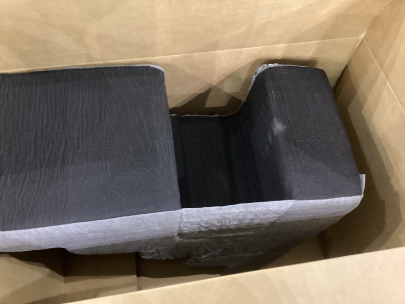 Condition photo showing As Is for Gray Curved Dog Stairs Ramp for High Beds 28.7" H, 5-Step Dog Steps for Small Dogs and Cats, Pet Stairs for High Bed Climbing, Non-Slip Balanced Pet Step Gray 5-Step