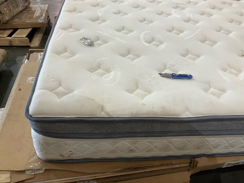 Condition photo showing As Is for bamboo full mattress