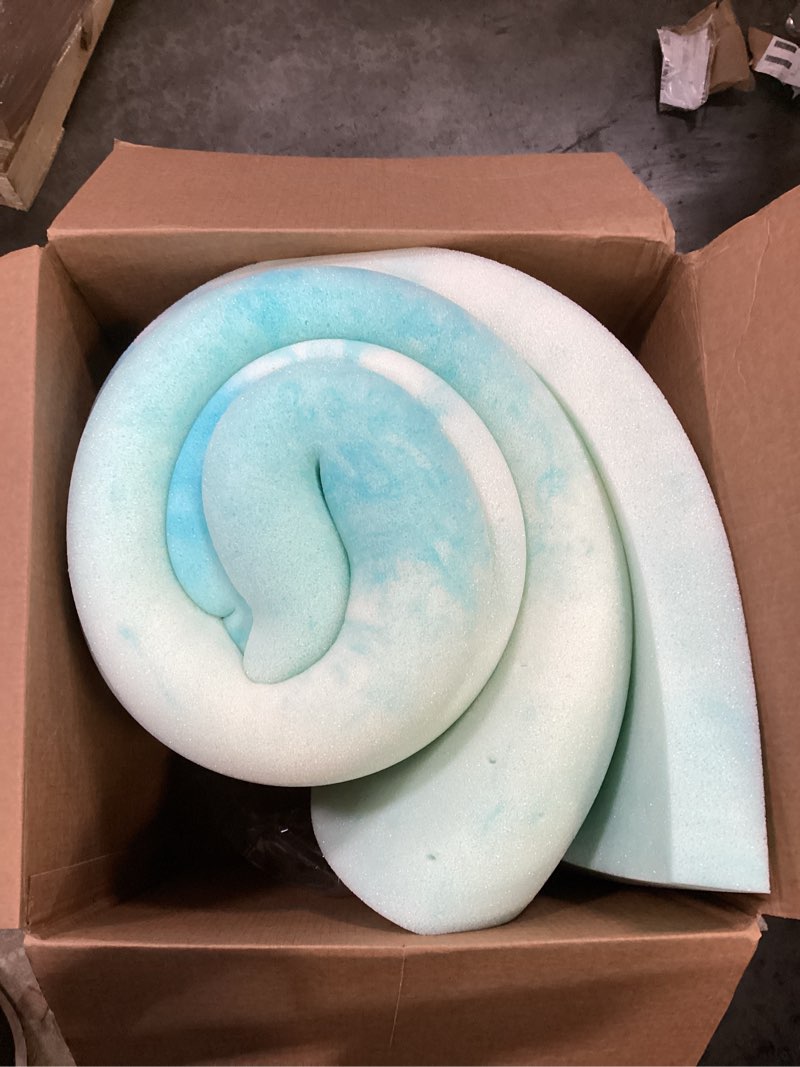 Condition photo showing Good Condition for Sweetcrispy Memory Foam Mattress Topper California King, 3 Inch Thick Gel Infused Cooling Toppers Pad for Bed, Sleeper Sofa, RV, Camper, CertiPUR US Certified, Ventilated and Breathable 3 IN California King