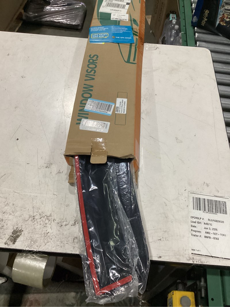 Condition photo showing New/Like New for tape-on window visors deflectors rain guards 4 piece set ?compatible with 2008-2012 honda accord 4door sedan