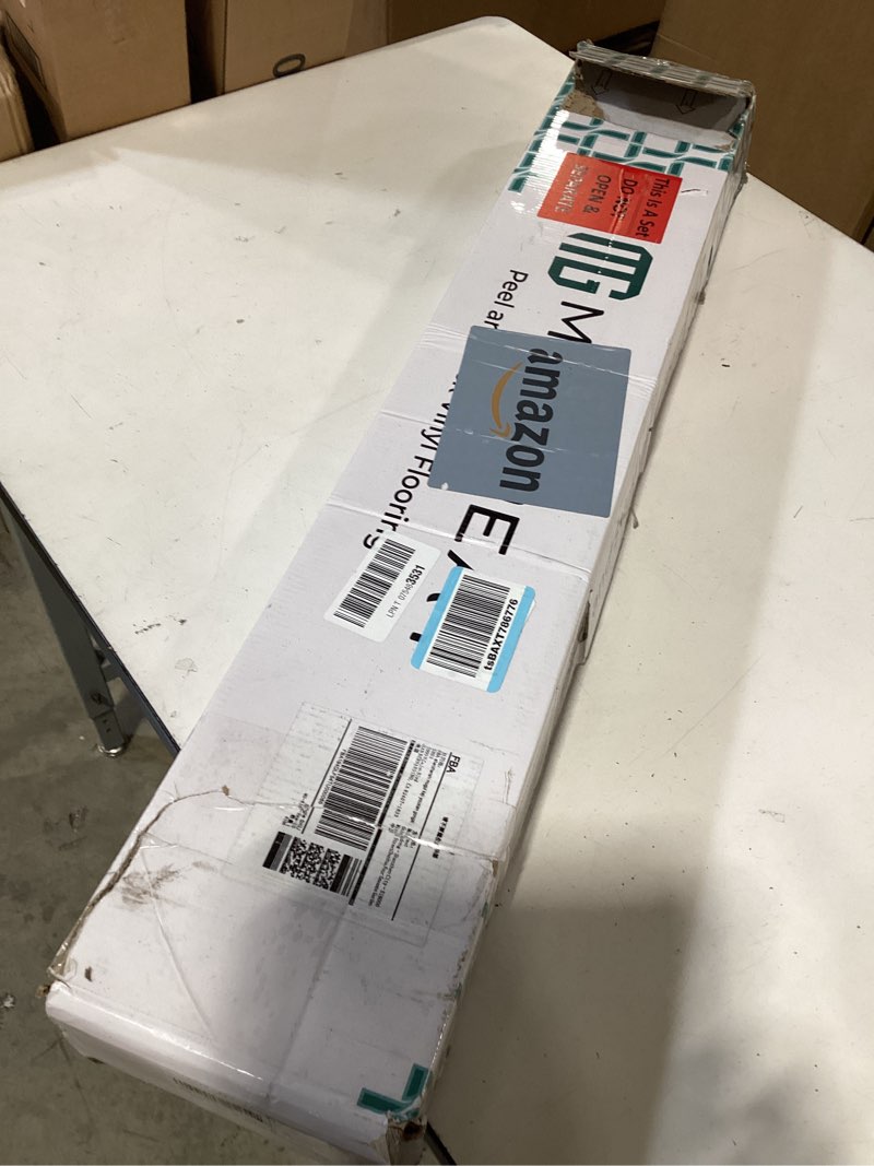 Condition photo showing New/Like New for mulgreat peel and stick tile, 54 sq.ft 2mm thicken adhesive vinyl flooring, 36 pieces 36"x6" diy heavy duty waterproof stick on floor planks for bathroom balcony, taku oak 36"x6"x0.08" taku oak 36