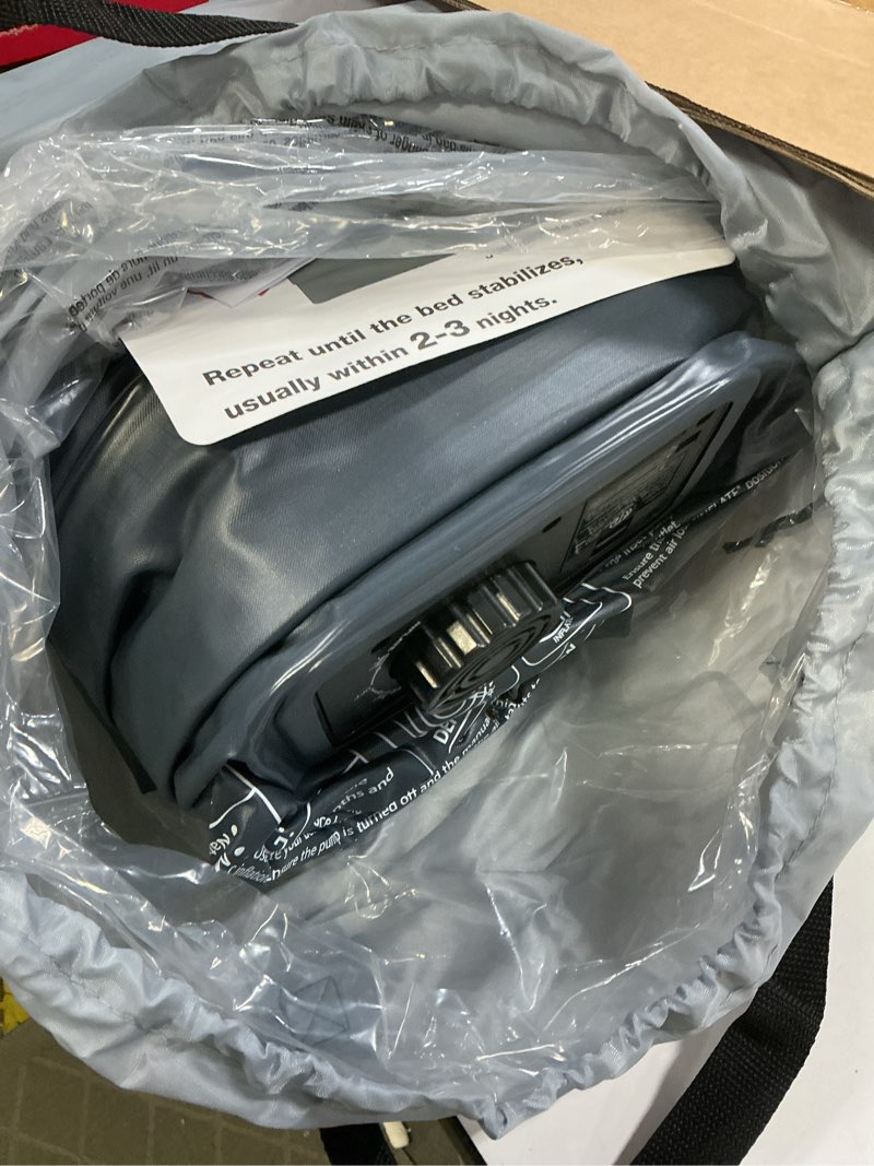 Condition photo showing Good Condition for Queen Air Mattress with Built in Pump, 18" Elevated Height, 48Hr Leak-Tested, Honeycomb Coil Support, 800 lbs Capacity, Fast 3-Min Inflation–Blow Up Mattress for Guest Room & Sleepover Queen (U.S. Standard)