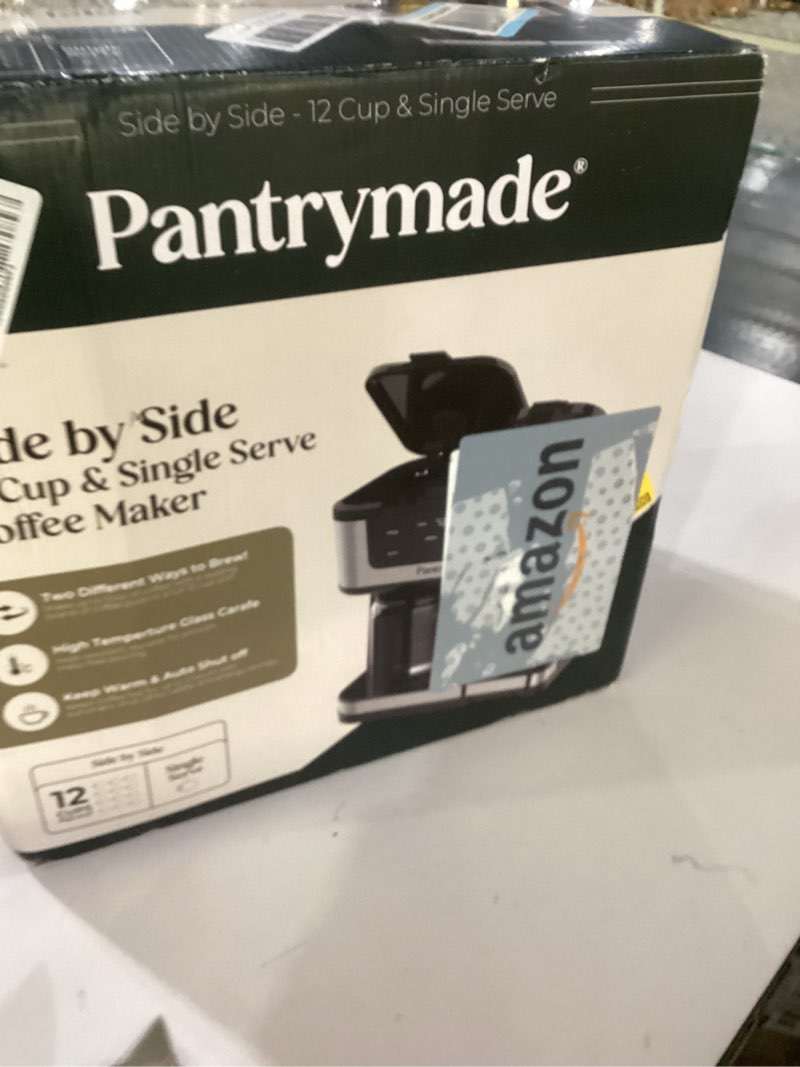 Condition photo showing New/Like New for Dual Brew Coffee Maker | 12-Cup & Single Serve Drip Machine | Touchscreen Programmable | K-Cup & Ground Coffee Compatible | Glass Carafe | Auto Shut-Off