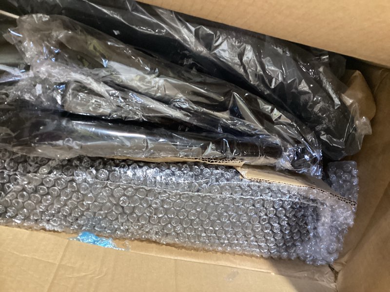 Condition photo showing Good Condition for Office Desk Chair with Ergonomic Lumbar Support, Extra-Thick Seat Cushion, Flip-up Arms, Breathable Mesh Back, Computer Task Chair for Home Office Black&gold