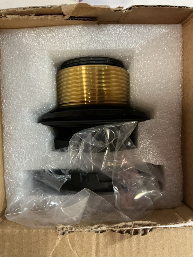 Condition photo showing New/Like New for Black Tub Drain Tip-Toe Tub Trim Set Conversion Kit Assembly, Hidrop Bathtub Drain Replacement Trim Kit with 2-Hole Overflow Faceplate and Universal Fine/Coarse Thread, Matte Black 2 Holes Black