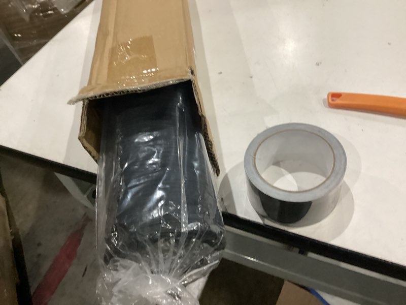 Condition photo showing New/Like New for zonon dryer vent hose 4 inch x 50 feet flexible aluminum foil ducting non insulated with stainless steel clamps and aluminum tape for pipe, hvac heating cooling ventilation and exhaust (black) black 4 inch x 50 feet
