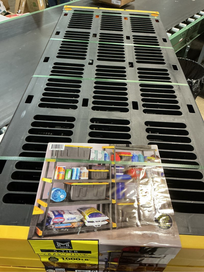 Condition photo showing Good Condition for member's mark 5-tier heavy-duty shelf, 48""w x 20""d x 72""h
