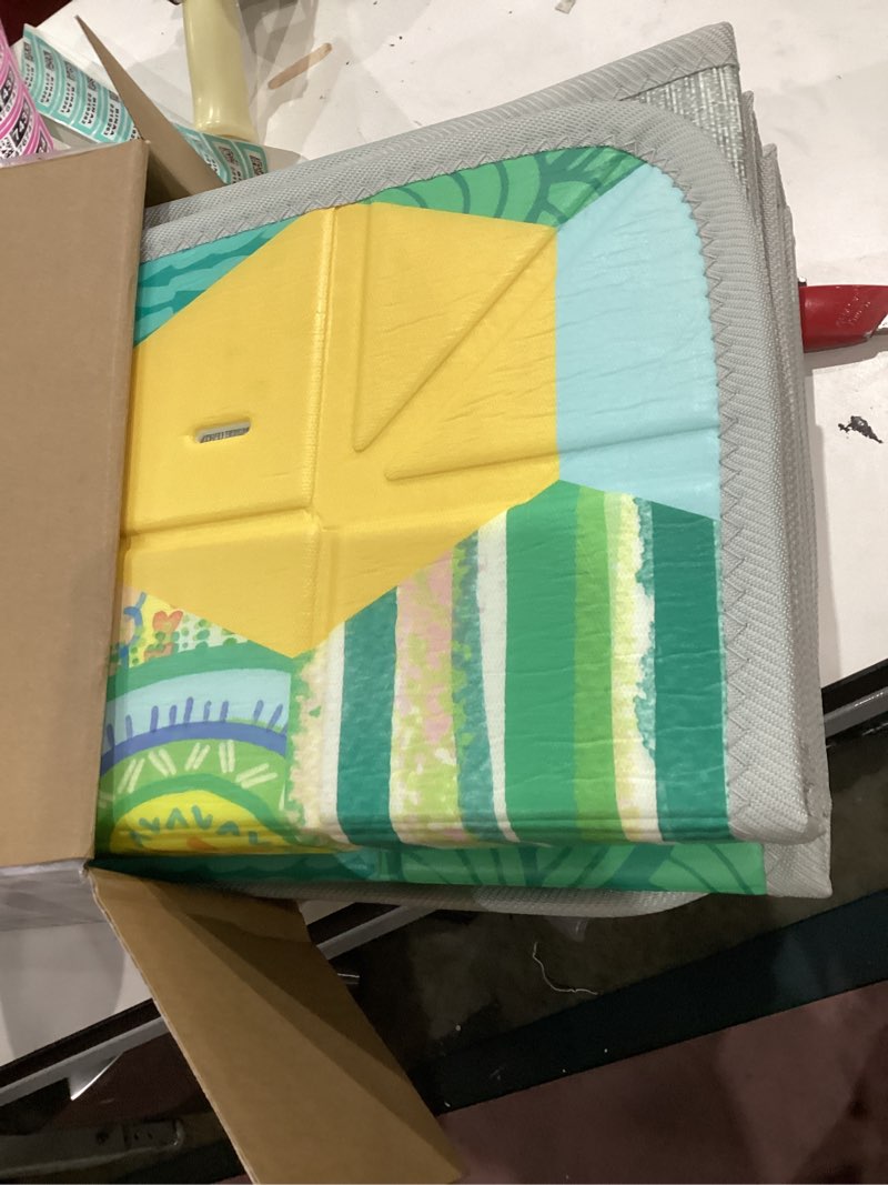 Condition photo showing Good Condition for Infantino Foldable Soft Foam Play Mat, 57" Baby Mat for Floor Time, Lightweight, Easy to Store, Wipeable, Multicolor Multicolor Foam Mat