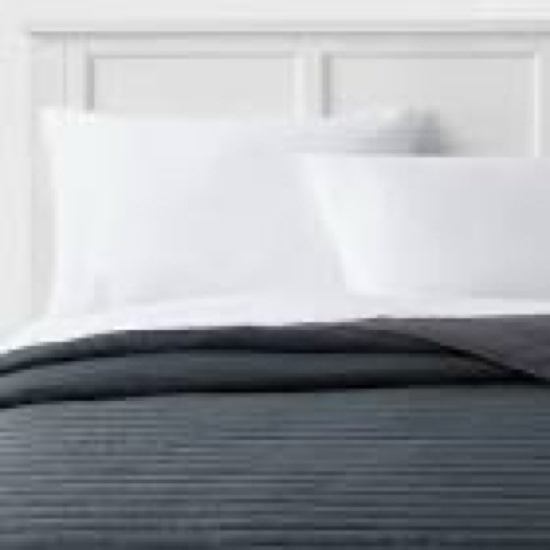 twin/twin extra long satin quilt dark gray - room essentials™