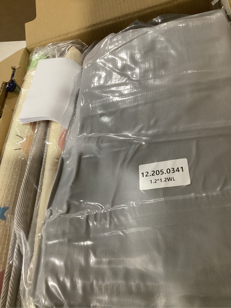 Condition photo showing New/Like New for hiaksedt 50 x 50 inch baby playpen with mat small playpen for babies and toddlers baby fence playards dark gray + mat 50"x50"
