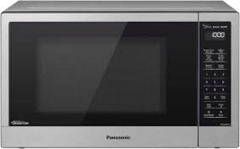 panasonic nn-sn67k microwave oven, 1.2 cu.ft, stainless steel/silver