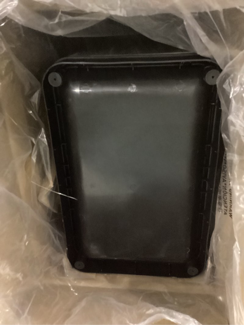 Condition photo showing New/Like New for EKO Mirage-T 50 Liter / 13.2 Gallon Touchless Rectangular Motion Sensor Trash Can, Brushed Stainless Steel Finish