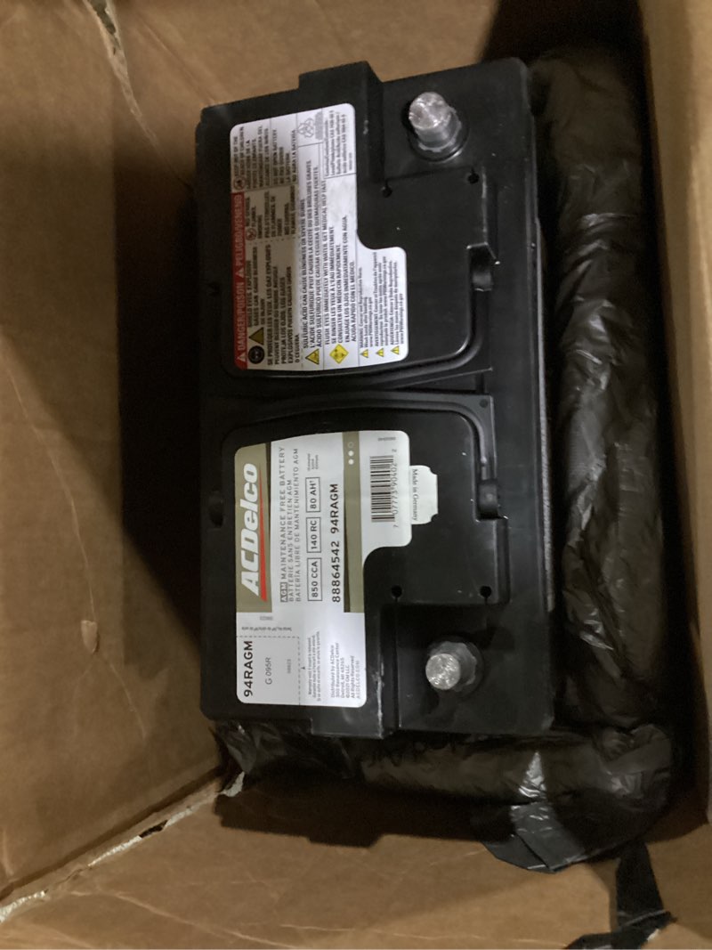 Condition photo showing As Is for acdelco gold 94ragm (88864542) 36 month warranty agm bci group 94r battery battery pack of 1