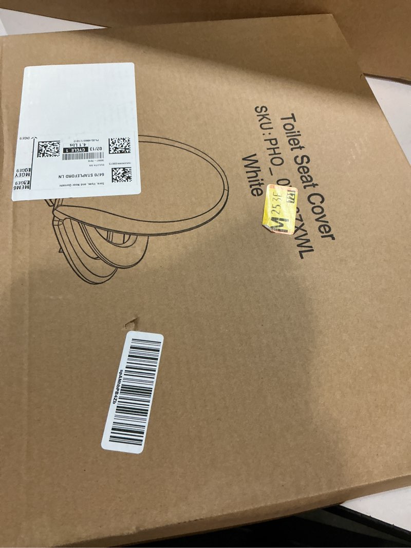 Condition photo showing New/Like New for toilet seat, round toilet seat with toddler seat built in, potty training toilet seat round fits both adult and child, with slow close and magnets- round