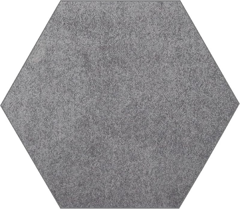 Ambiant Pet Friendly Solid Color Area Rugs Grey - 2' Hexagon, Indoor, Stain & Fade Resistant, Perfect for Living Room, Bedroom, Dining Room, Entryway, Doorway, Pet & Kids Friendly Rug, Wedding(color is light grey)
