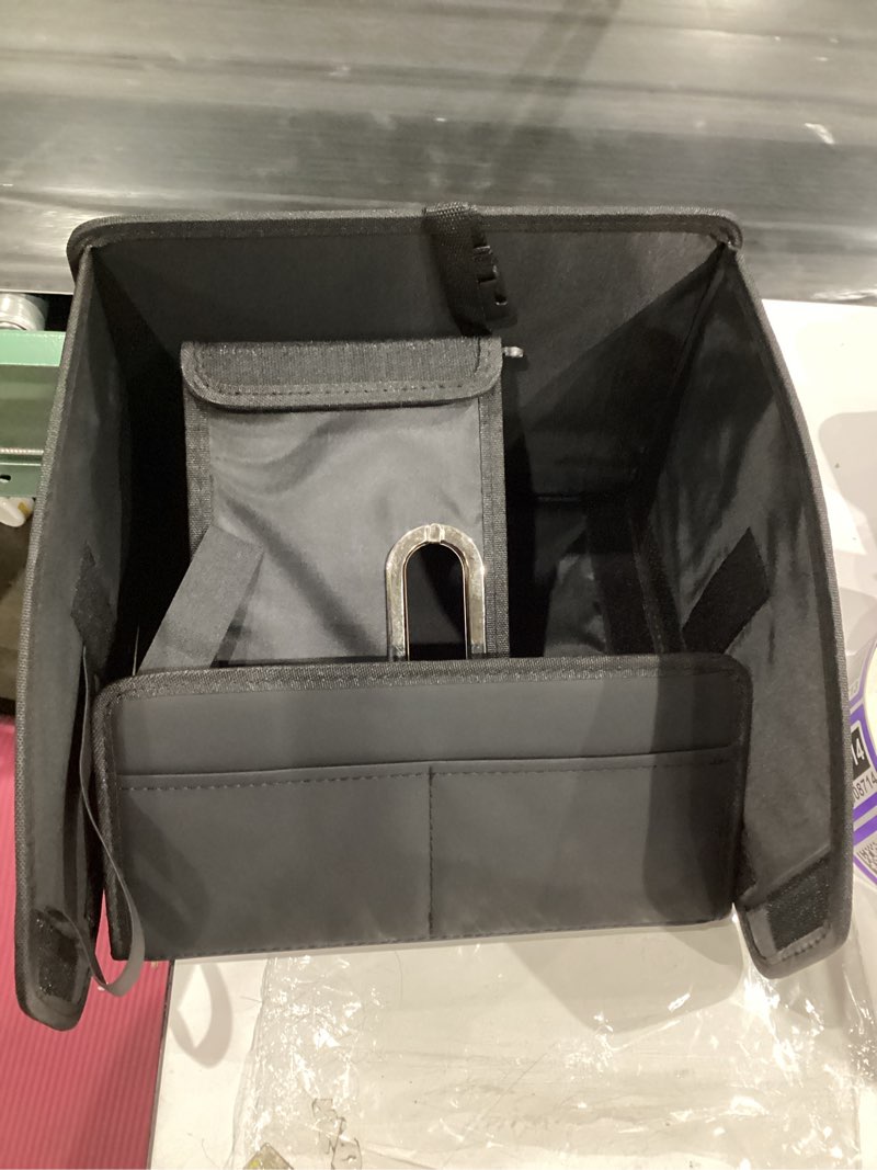 Folding storage bin black 