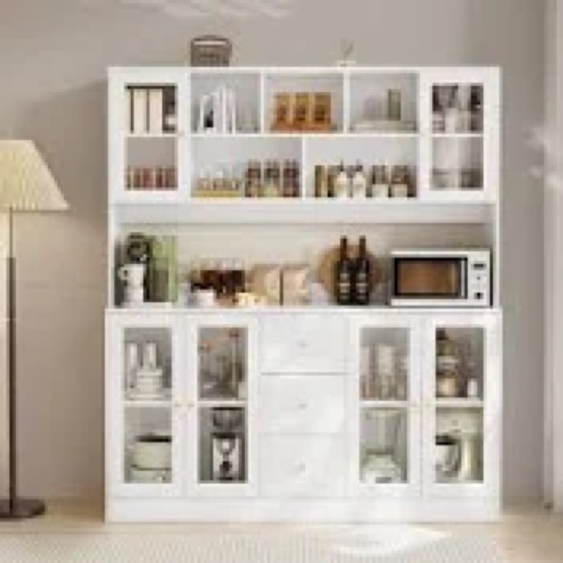 Jennylee 68" Kitchen Pantry Cabinet