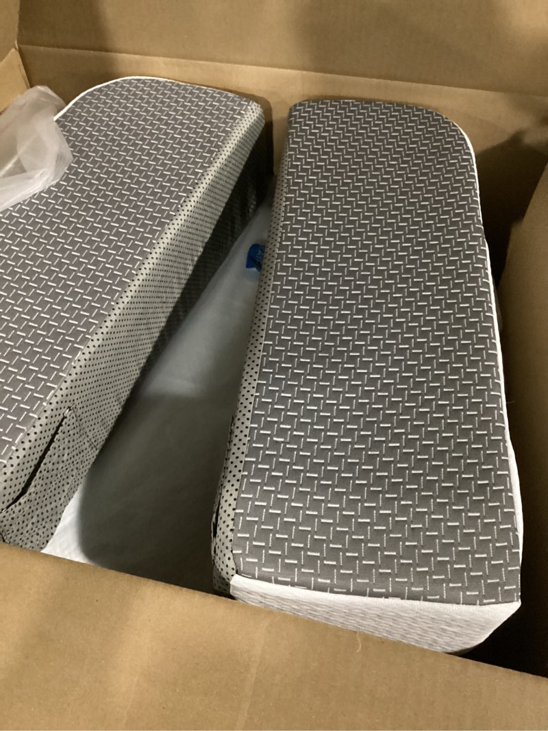 Condition photo showing New/Like New for Kayfia Reading Pillow, 10 in 1 Back Pillow for Bed Sitting up with Detachable Arms Rest, Back Rest Pillow with Gel Memory Foam, Husband Pillow for Reading/Gaming/Working in Bed or Couch 21'', White White Large (21")