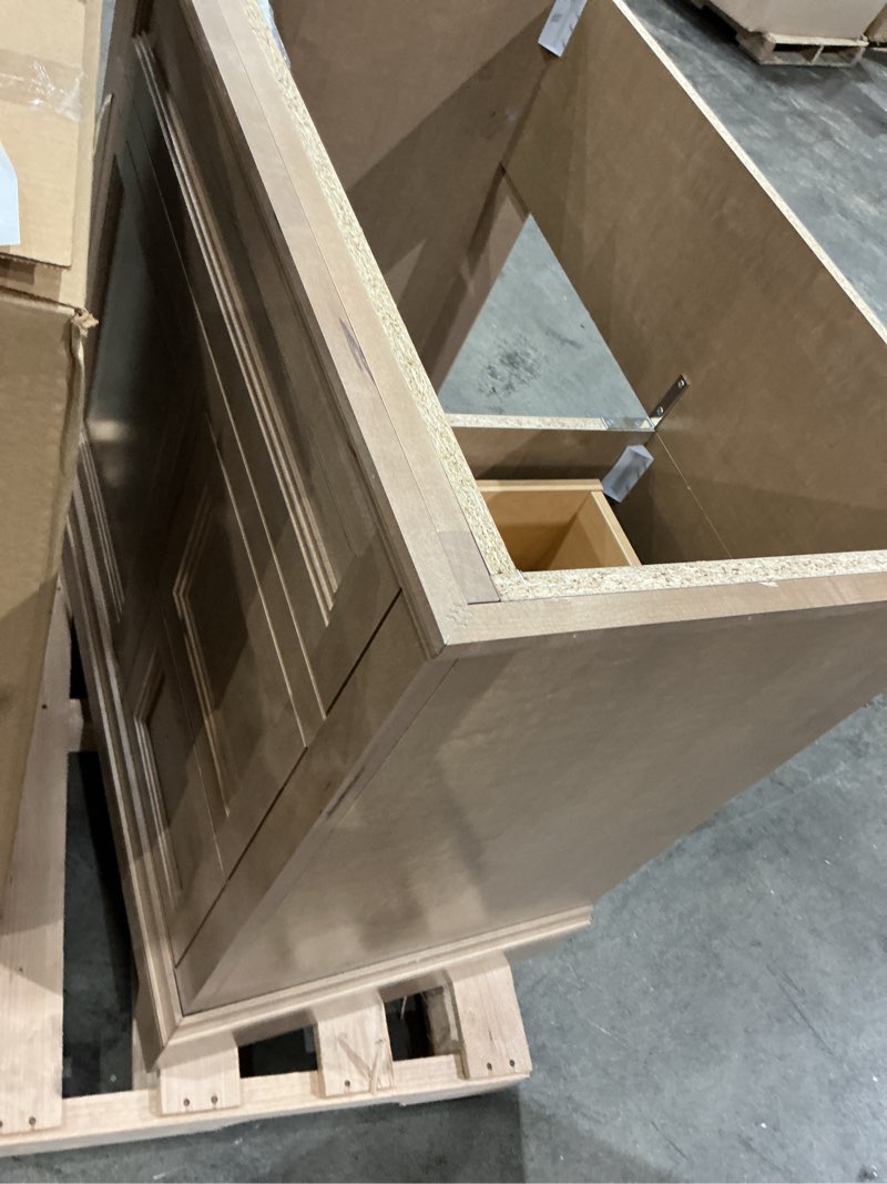 Condition photo showing Good Condition for 1k+ views last week style selections merrill 36-in desert beige bathroom vanity base cabinet without top item #5502054 | model #w027836p1-sd